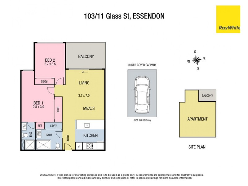 103/11 Glass Street, Essendon VIC 3040 Floorplan