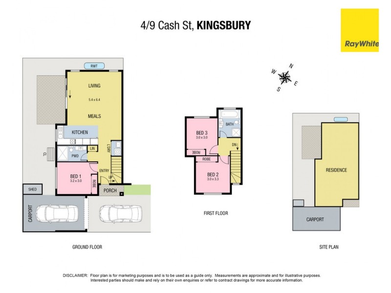 4/9 Cash Street, Kingsbury VIC 3083 Floorplan