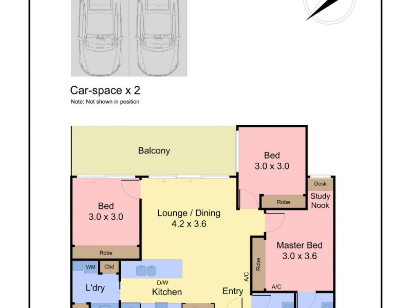 203 and 302 /72 Galileo Gateway, Bundoora VIC 3083 Floorplan
