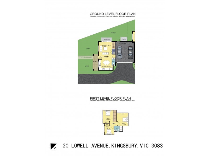 1/20 Lowell Avenue, Kingsbury VIC 3083 Floorplan