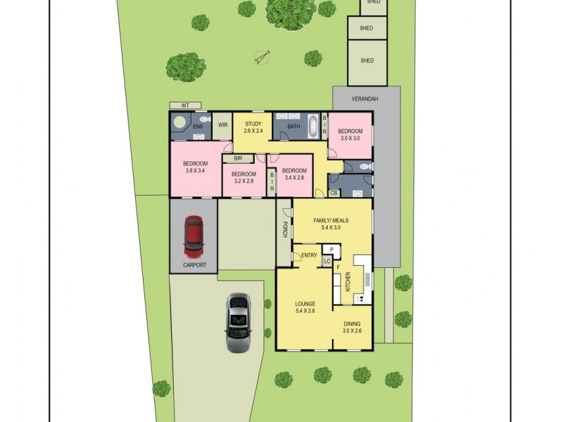 14 Blamey Avenue, Mill Park VIC 3082 Floorplan