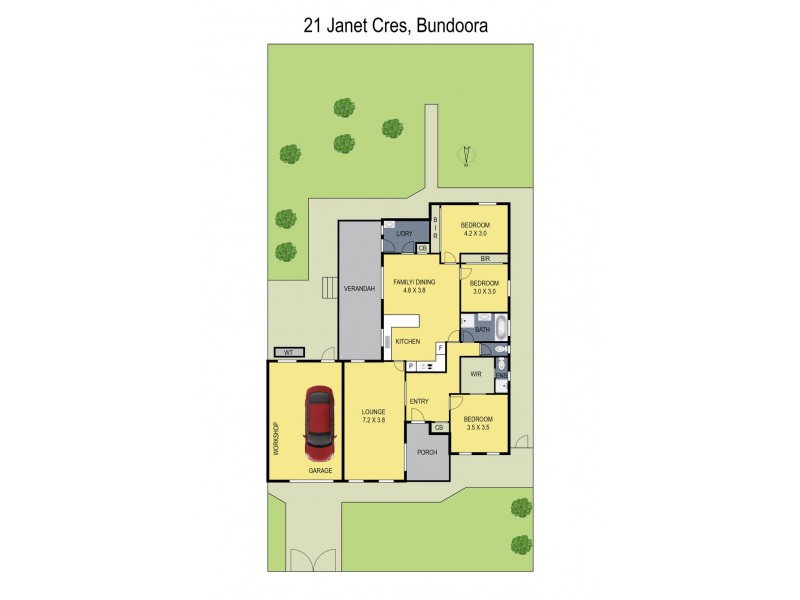 21 Janet Crescent, Bundoora VIC 3083 Floorplan