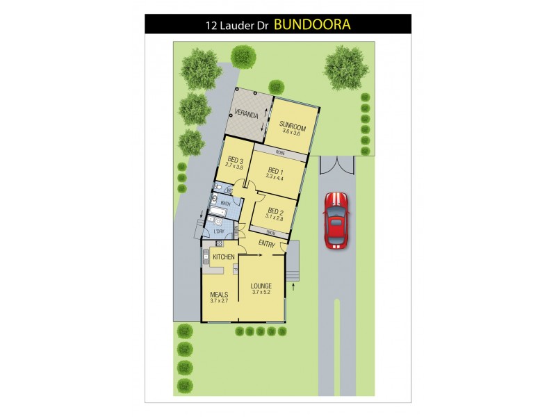12 Lauder Drive, Bundoora VIC 3083 Floorplan