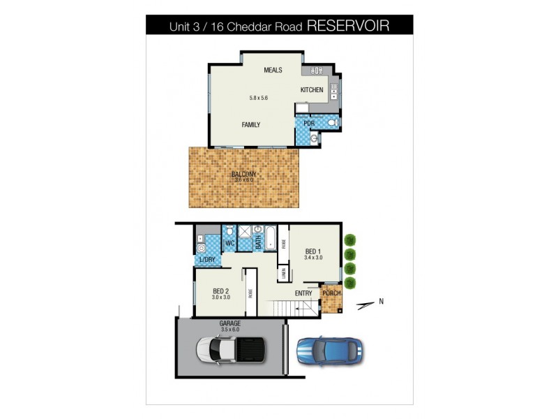 3/16 Cheddar Road, Reservoir VIC 3073 Floorplan