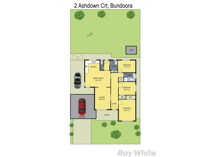 2 Ashdown Court, Bundoora VIC 3083 Floorplan