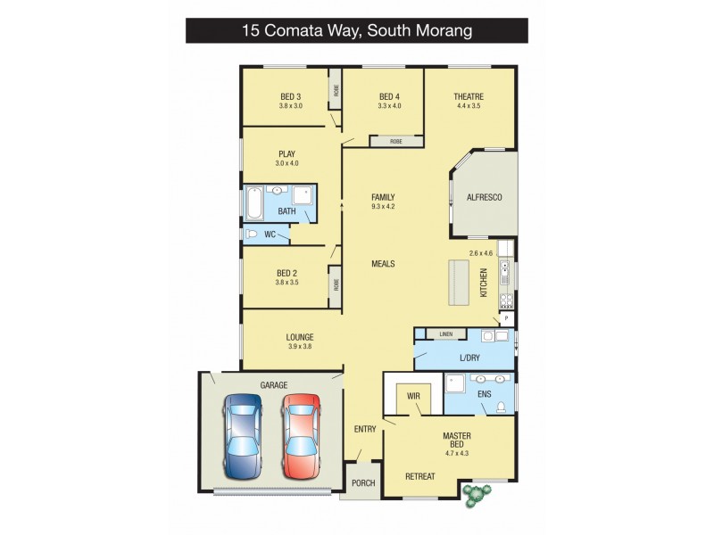 15 Comata Way, South Morang VIC 3752 Floorplan