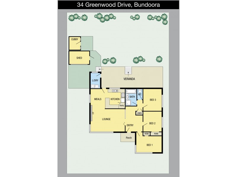 34 Greenwood Drive, Bundoora VIC 3083 Floorplan