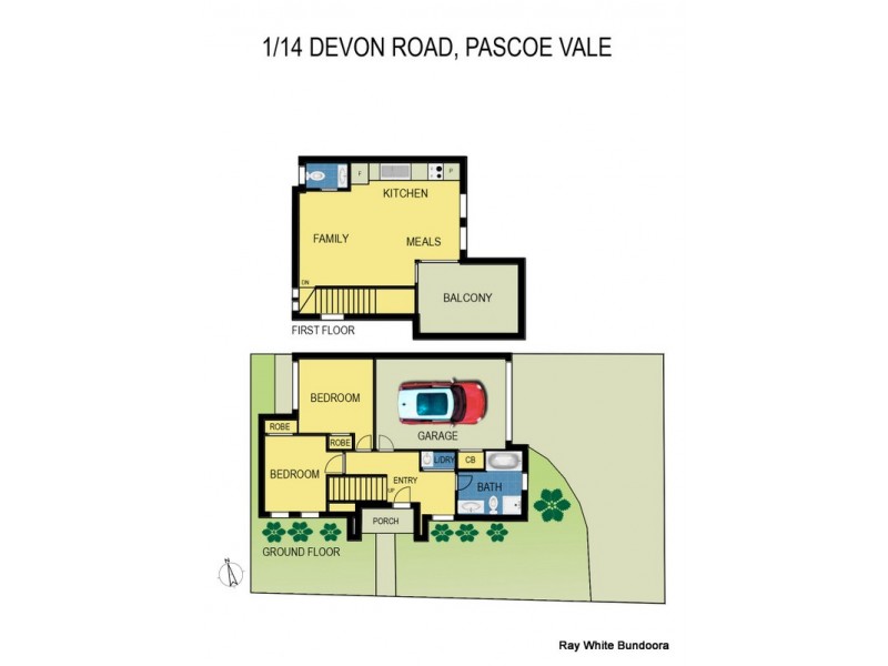 1/14 Devon Road, Pascoe Vale VIC 3044 Floorplan