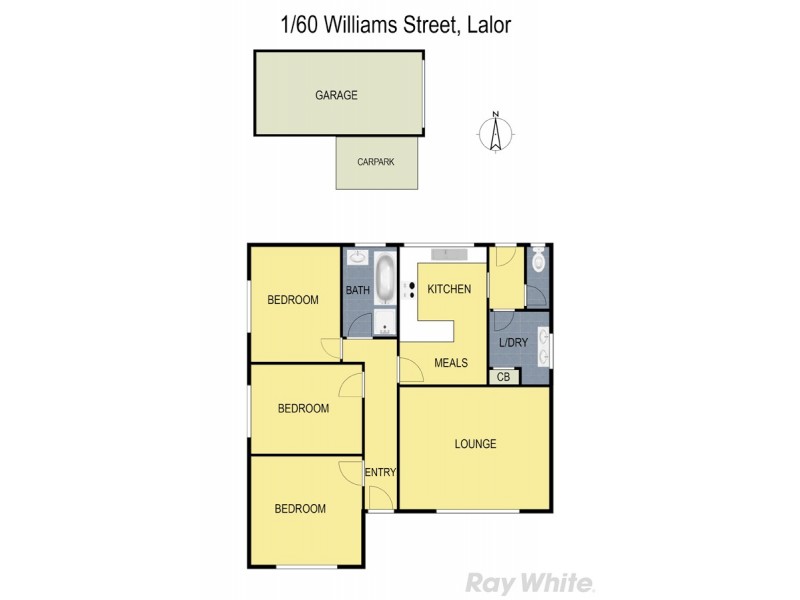 1/60 William Street, Lalor VIC 3075 Floorplan
