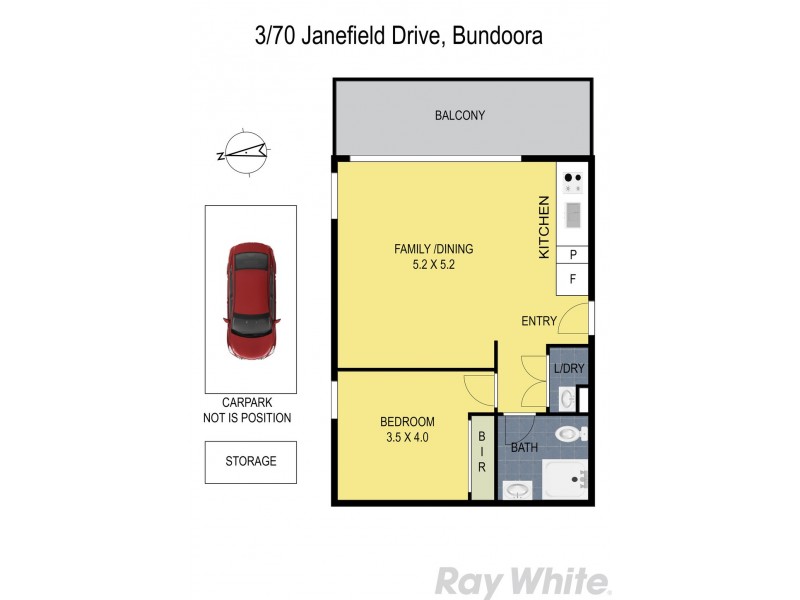 3/70 Janefield Drive, Bundoora VIC 3083 Floorplan