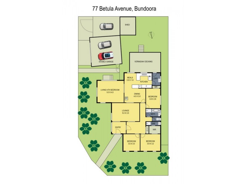 77 Betula Avenue, Bundoora VIC 3083 Floorplan