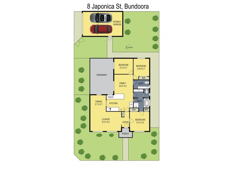 8 Japonica Street, Bundoora VIC 3083 Floorplan
