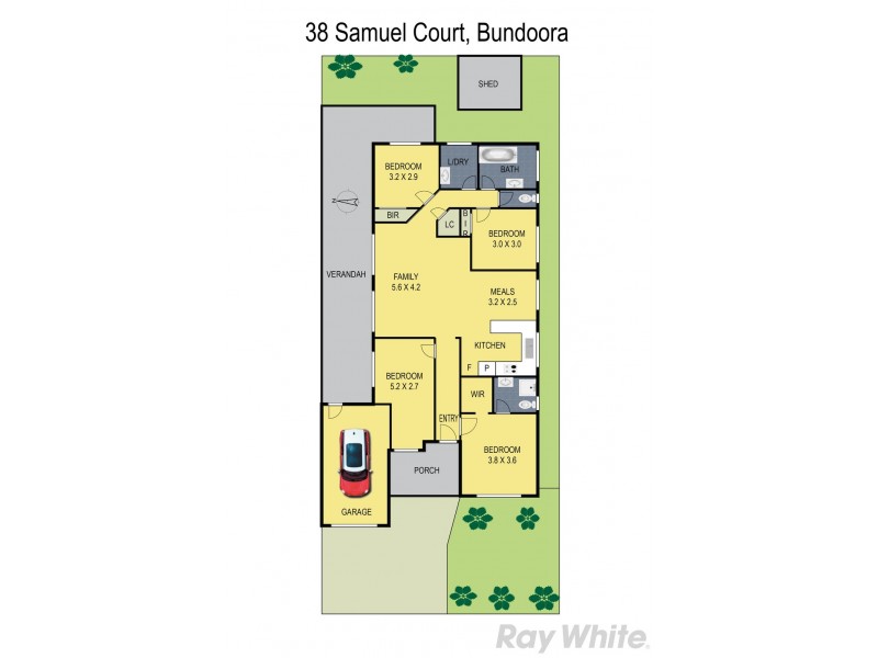 38 Samuel Court, Bundoora VIC 3083 Floorplan
