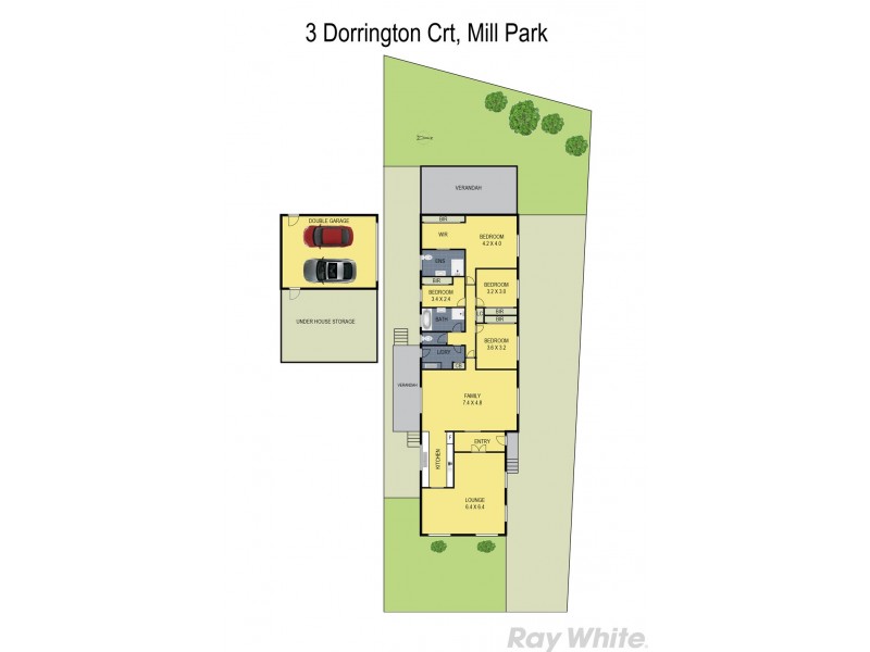 3 Dorrington Court, Mill Park VIC 3082 Floorplan