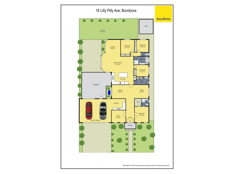 16 Lilly Pilly Avenue, Bundoora VIC 3083 Floorplan