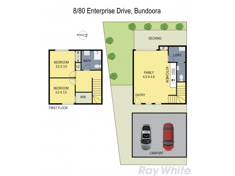 8/80 Enterprise Drive, Bundoora VIC 3083 Floorplan