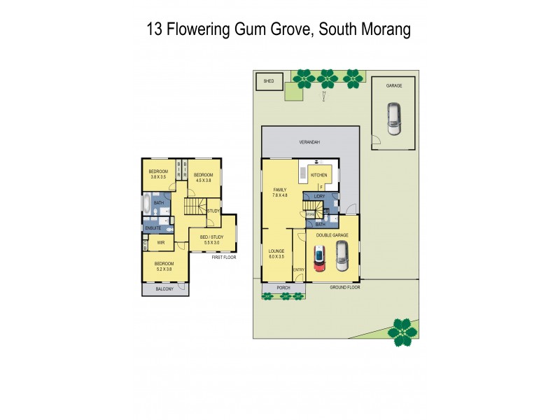 13 Flowering Gum Grove, South Morang VIC 3752 Floorplan