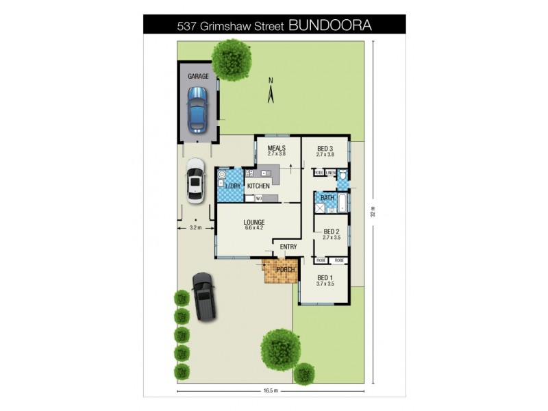 537 Grimshaw Street, Bundoora VIC 3083 Floorplan