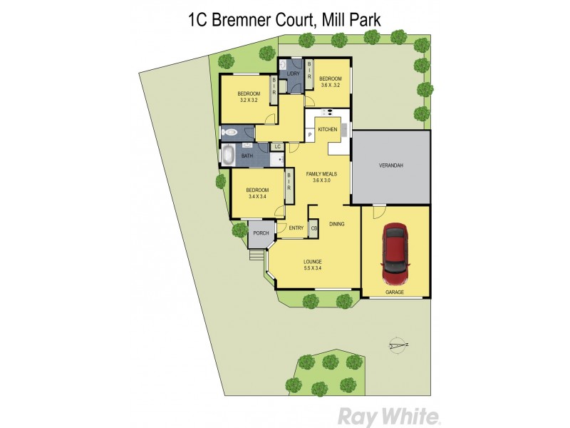 1C Bremner Court, Mill Park VIC 3082 Floorplan