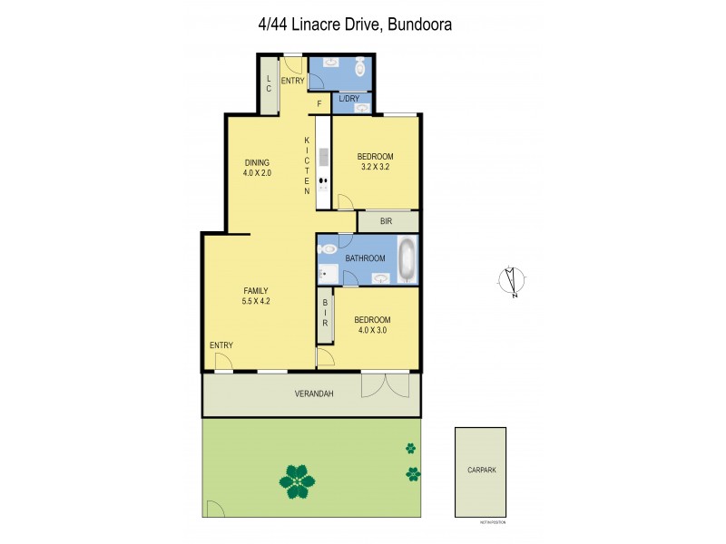 4/44 Linacre Drive, Bundoora VIC 3083 Floorplan