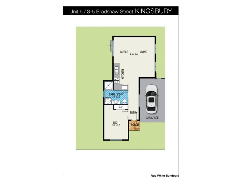 6/3-5 Bradshaw Street, Kingsbury VIC 3083 Floorplan