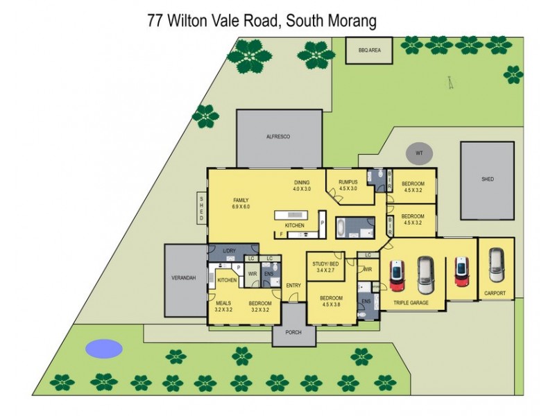 77 Wilton Vale Road, South Morang VIC 3752 Floorplan