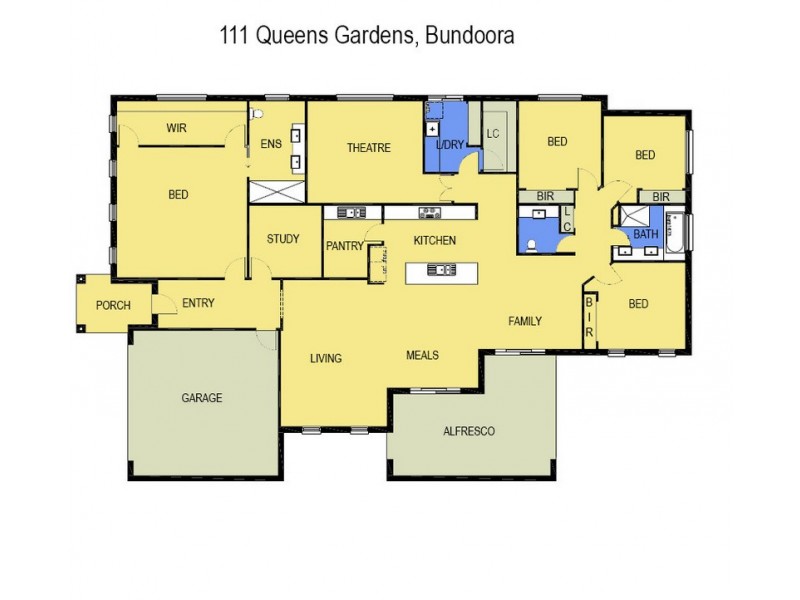 111 Queens Gardens, Bundoora VIC 3083 Floorplan