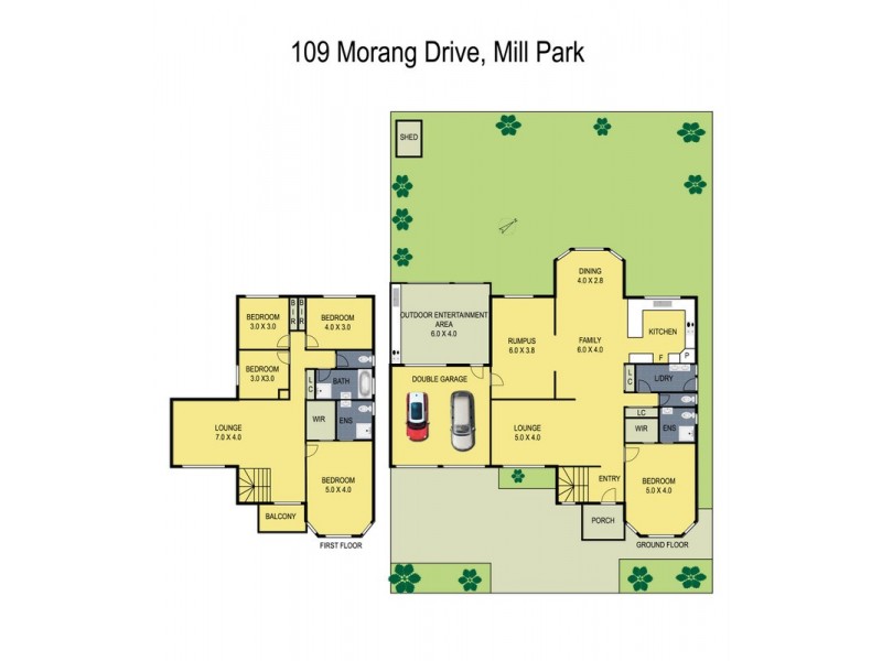 109 Morang Drive, Mill Park VIC 3082 Floorplan