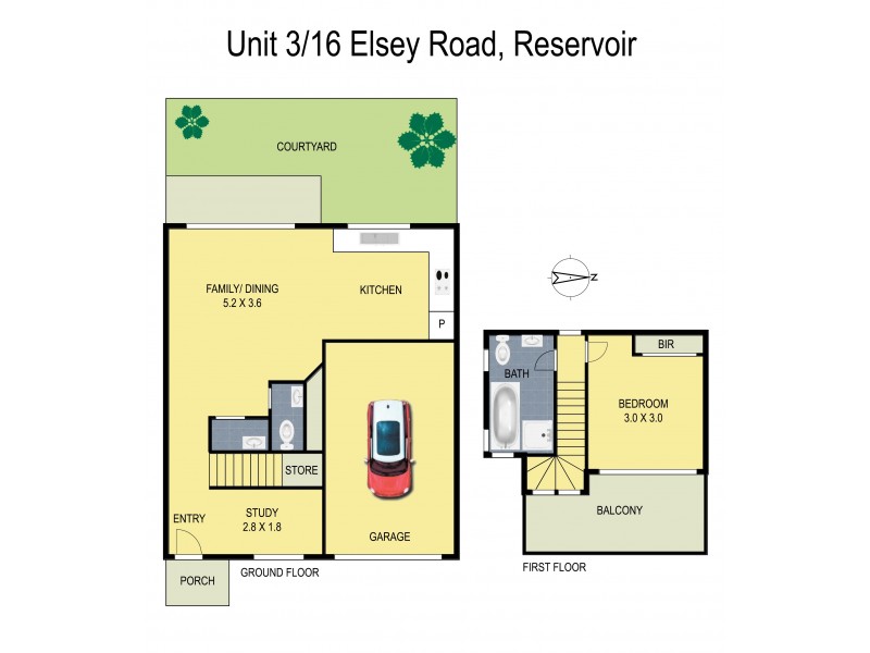 3/16 Elsey Road, Reservoir VIC 3073 Floorplan