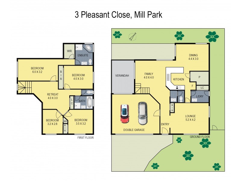 3 Pleasant Close, Mill Park VIC 3082 Floorplan