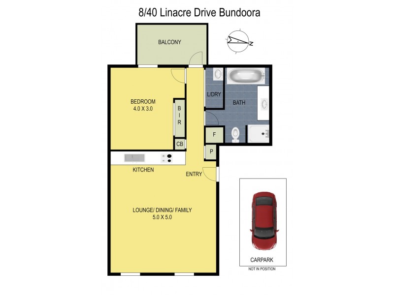 8/40 Linacre Drive, Bundoora VIC 3083 Floorplan