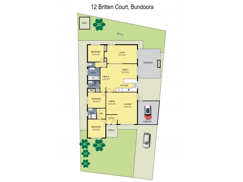 12 Britten Court, Bundoora VIC 3083 Floorplan