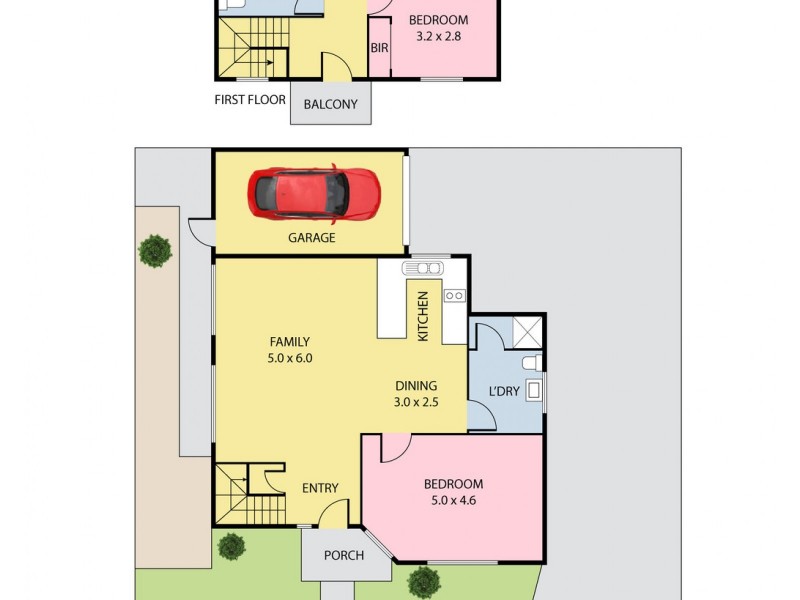 1/28 Cash Street, Kingsbury VIC 3083 Floorplan