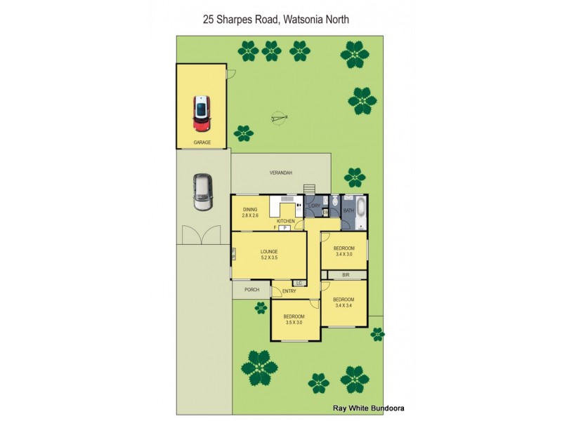 25 Sharpes Road, Watsonia VIC 3087 Floorplan