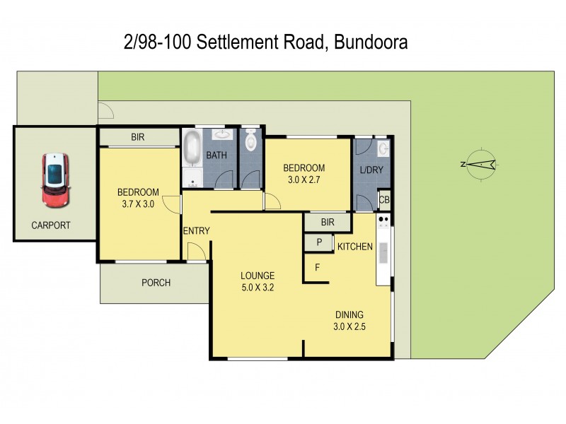 2/98 Settlement Road, Bundoora VIC 3083 Floorplan