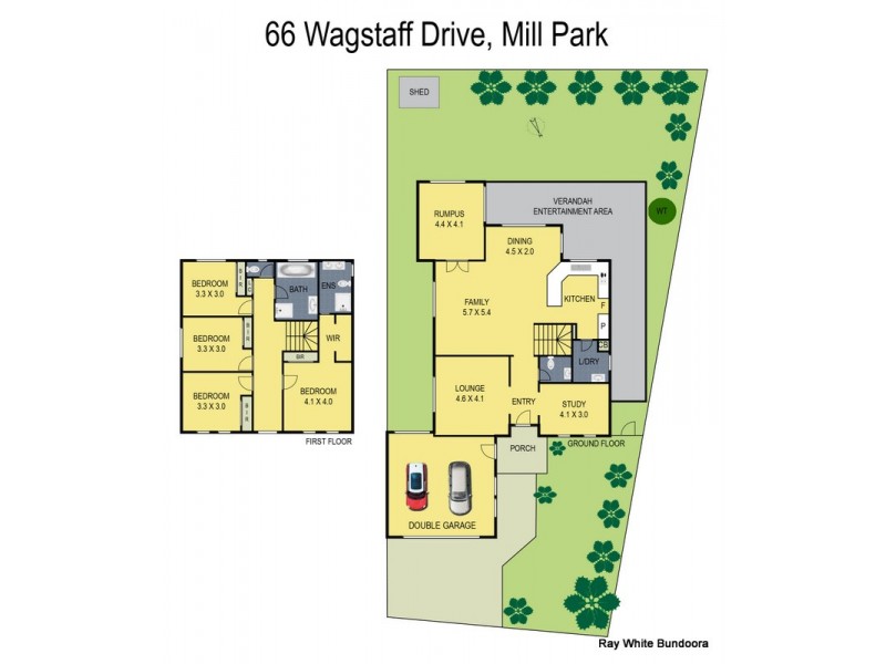 66 Wagstaff Drive, Mill Park VIC 3082 Floorplan