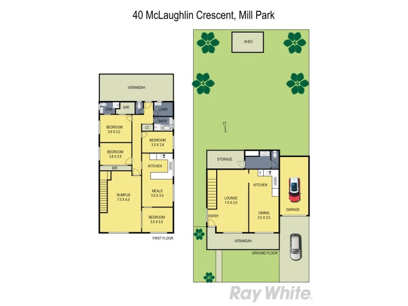 40 McLaughlin Crescent, Mill Park VIC 3082 Floorplan