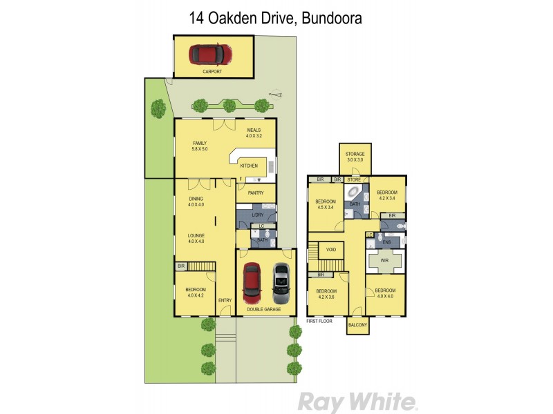 14 Oakden Drive, Bundoora VIC 3083 Floorplan