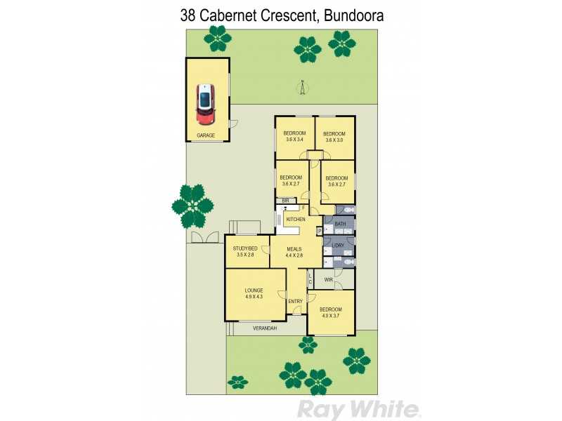 38 Cabernet Crescent, Bundoora VIC 3083 Floorplan