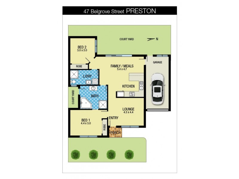 47 Belgrove Street, Preston VIC 3072 Floorplan