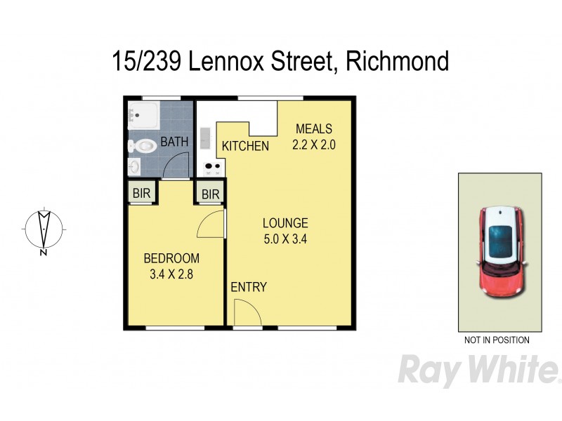 15/239 Lennox Street, Richmond VIC 3121 Floorplan