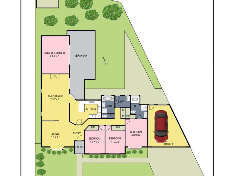 41 Maybury Drive, Mill Park VIC 3082 Floorplan