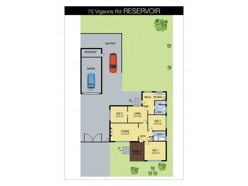 75 St Vigeons Road, Reservoir VIC 3073 Floorplan