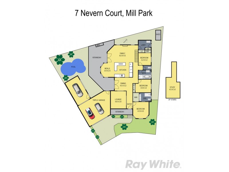 7 Nevern Court, Mill Park VIC 3082 Floorplan
