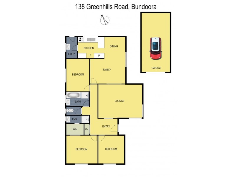138 Greenhills Road, Bundoora VIC 3083 Floorplan