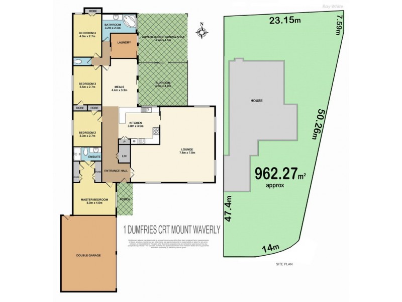 1 Dumfries Court, Glen Waverley VIC 3150 Floorplan