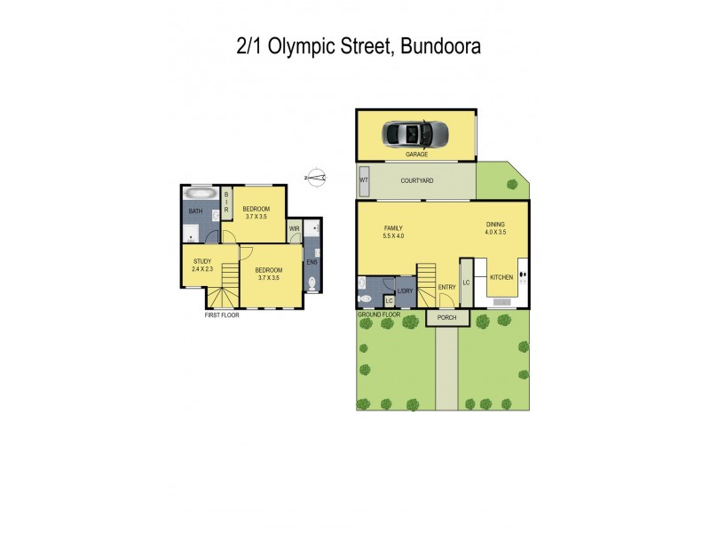2/1 Olympic Street, Bundoora VIC 3083 Floorplan