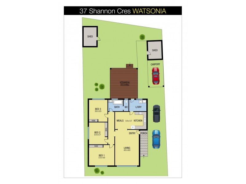 37 Shannon Crescent, Watsonia VIC 3087 Floorplan