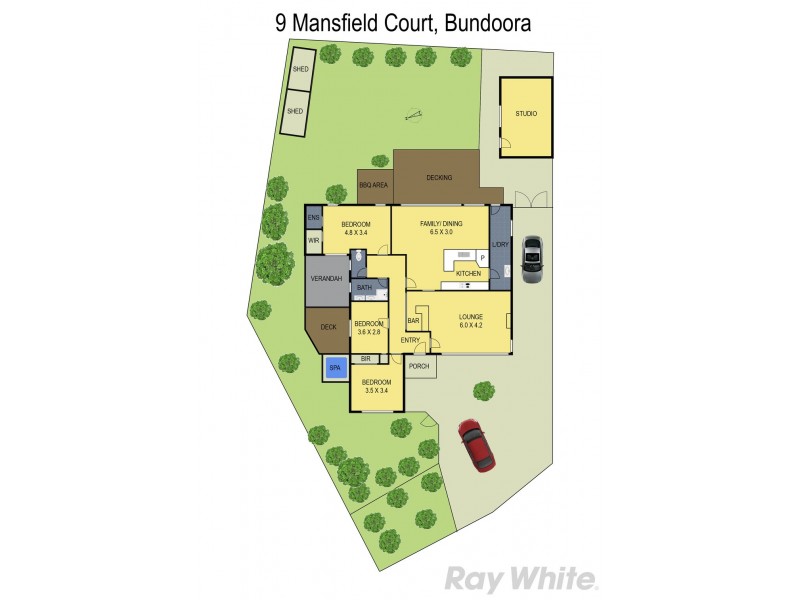 9 Mansfield Court, Bundoora VIC 3083 Floorplan