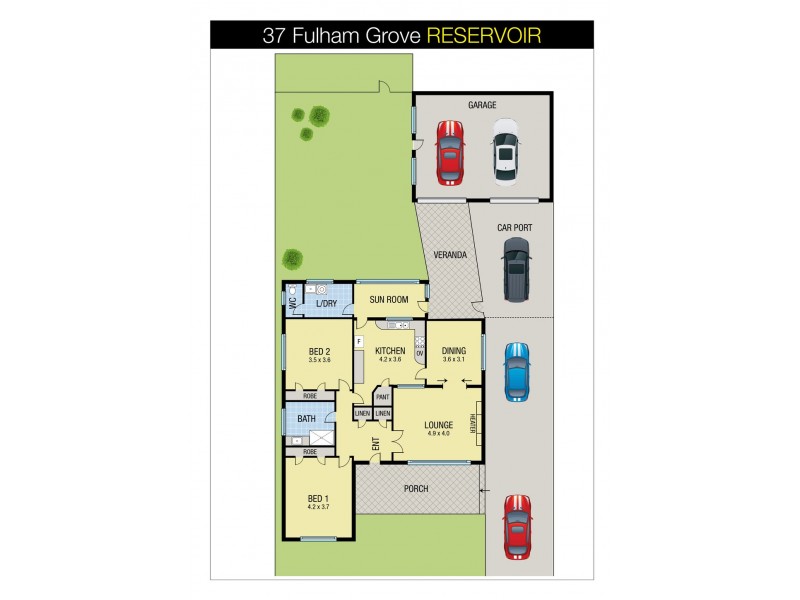 37 Fulham Grove, Reservoir VIC 3073 Floorplan